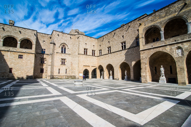 Courtyard of the Grand Masters Palace (I). Rhodes Old Town…