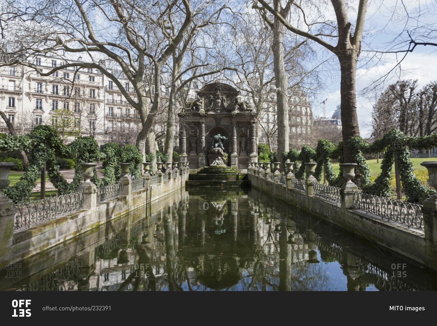 The Medici Fountain in the Le Jardin du Luxembourg, Paris