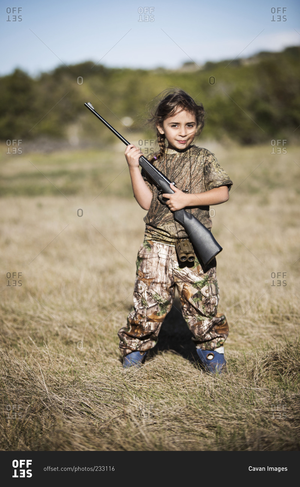 little girl with gun art