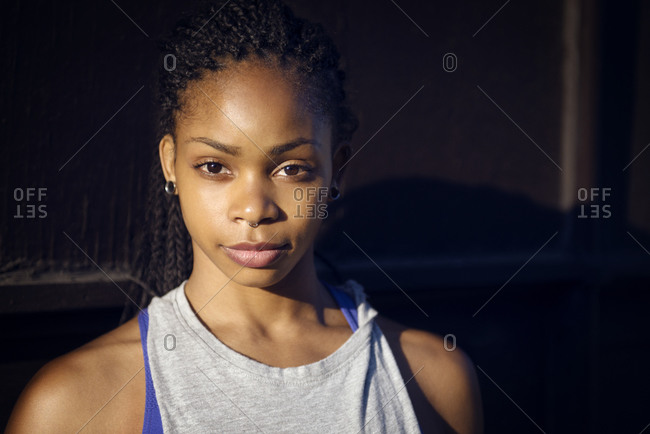 Portrait of Beautiful Young Caucasian Girl with Barbell septum Nose Ring.  Horseshoe Nose Ring. Stock Photo | Adobe Stock