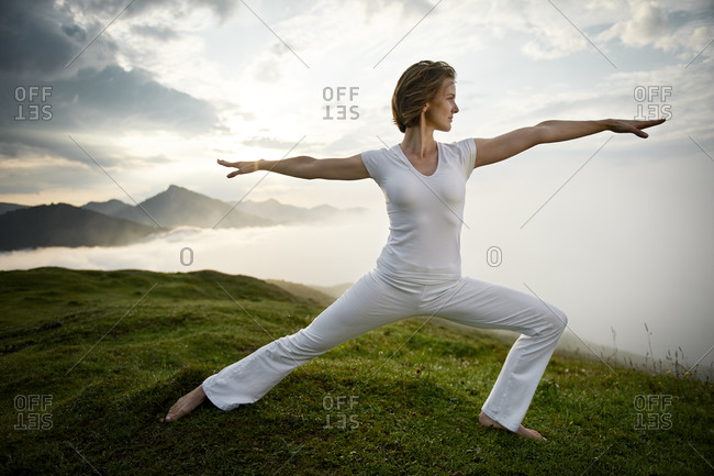 Yoga Mountain Pose stock photos - OFFSET