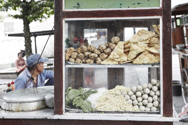 Food vendor in Yogyakarta, Java, Indonesia