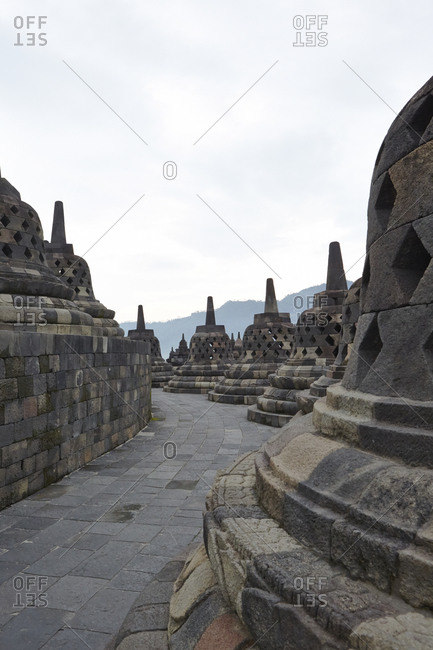 Borobudur Buddhist temple in Magelang, Central Java, Indonesia