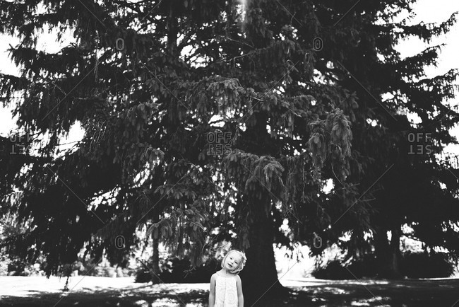 Tree pose Black and White Stock Photos & Images - Alamy