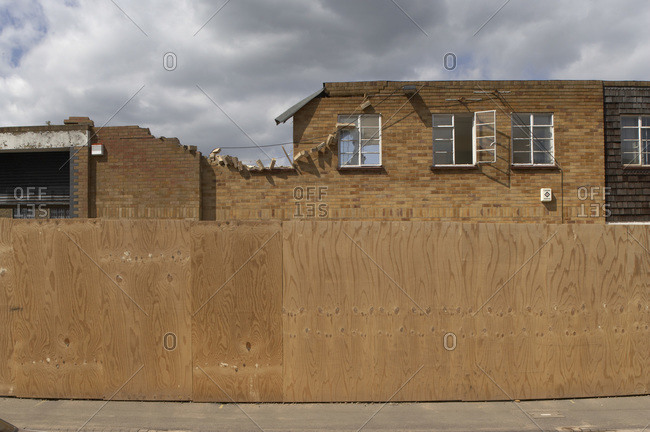 Demolition for regeneration building site in the United Kingdom