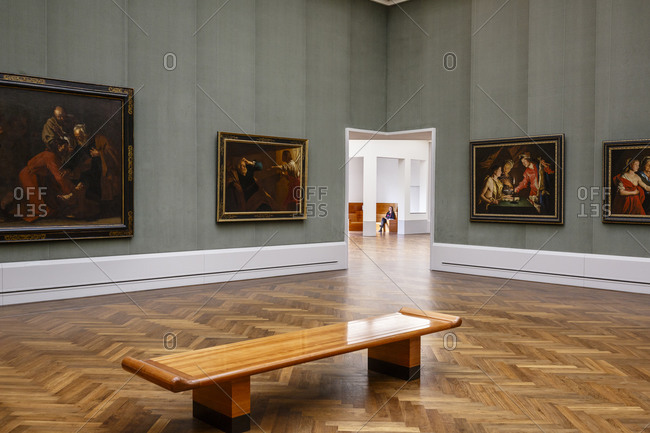 May 21, 2015: A gallery of Baroque art in the Gemaldegalerie art museum at the Kulturforum, Berlin, Germany