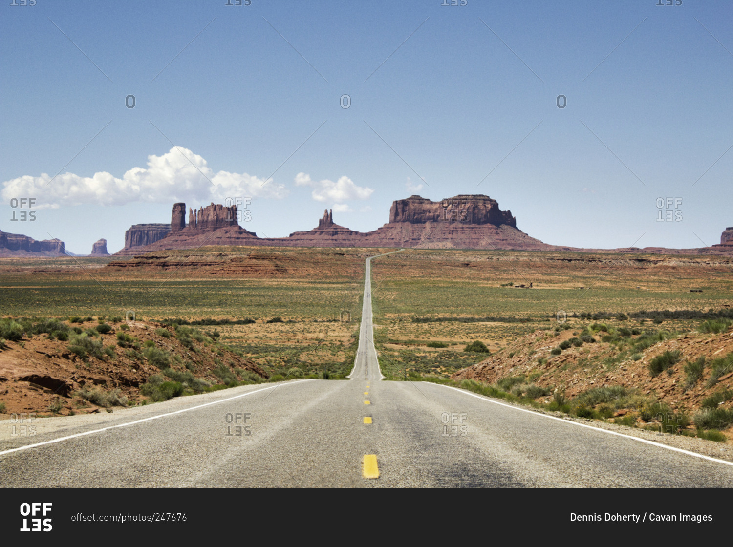 Highway in Monument Valley, Utah