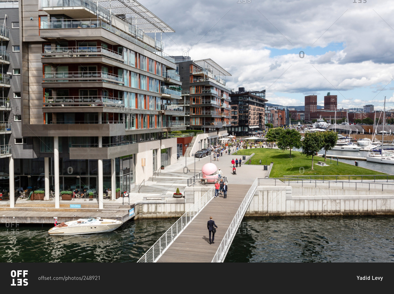 Oslo, Norway - June 30, 2015: Modern residential building at the ...