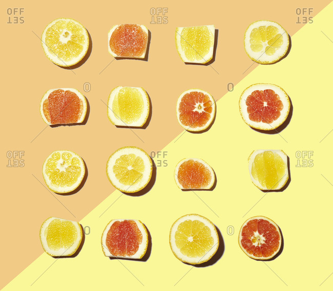 A still life of citrus rinds