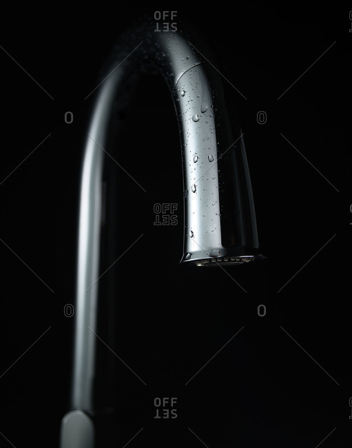 Modern Kitchen Faucet Stock Photo Offset