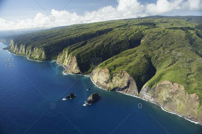 Coast offshore of North Island of Hawaii, stock photo OFFSET