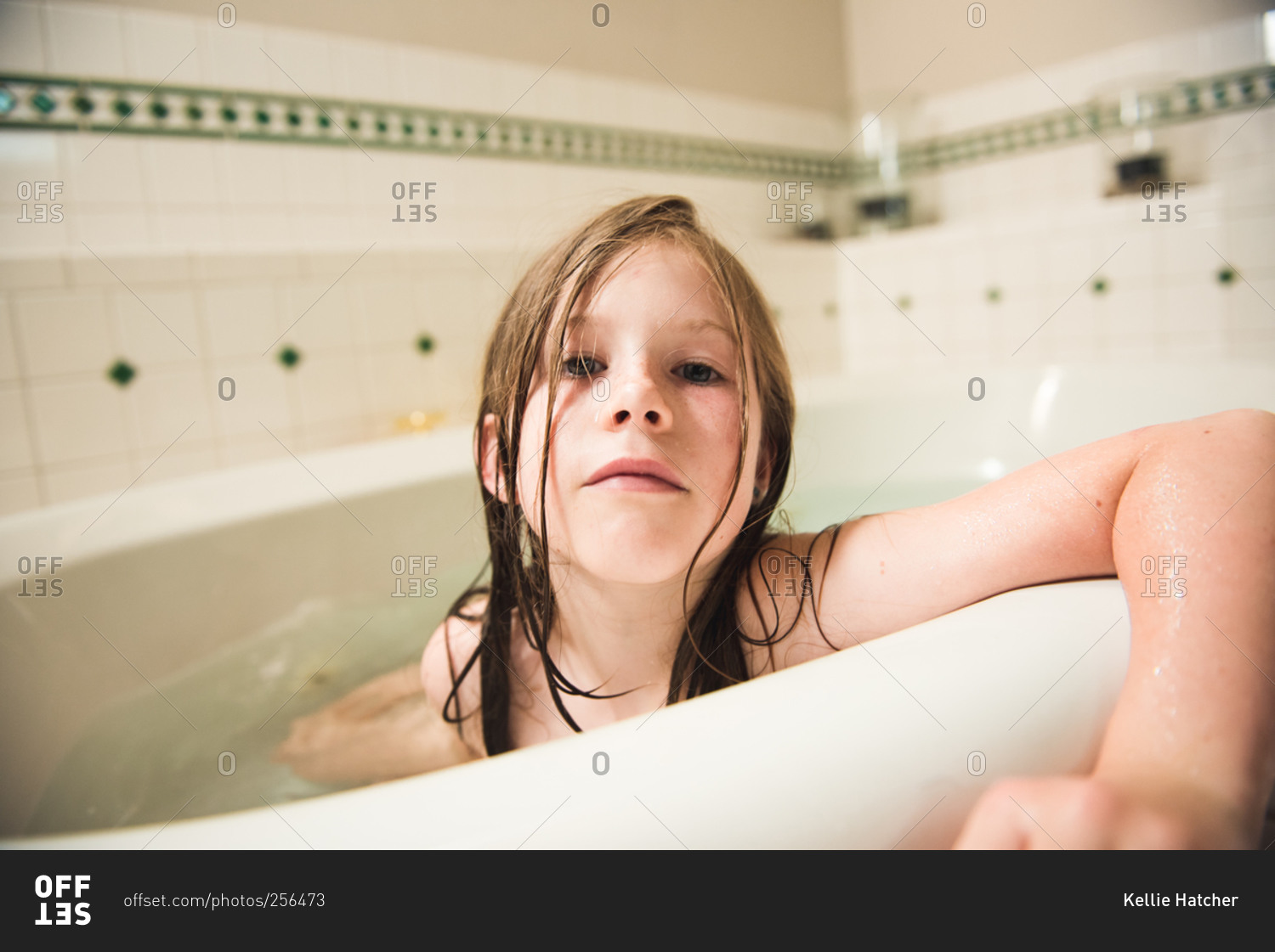 A Girl In Bathtub Stock Photo Offset A Girl In Bathtub