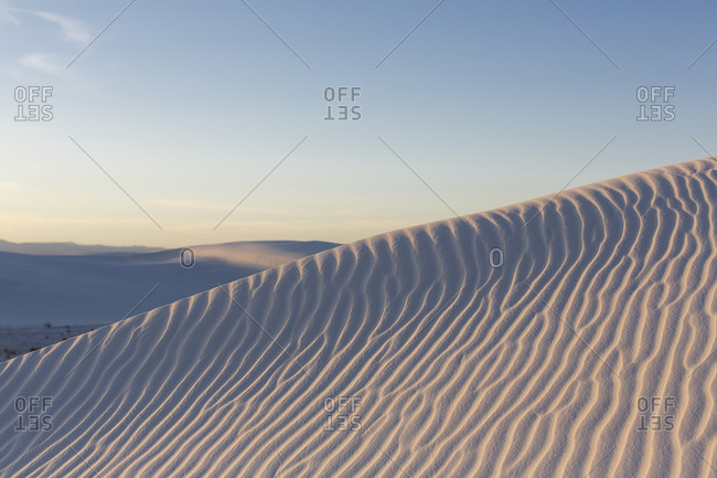 Ripples in the dunes at White Sands National Monument, New Mexico
