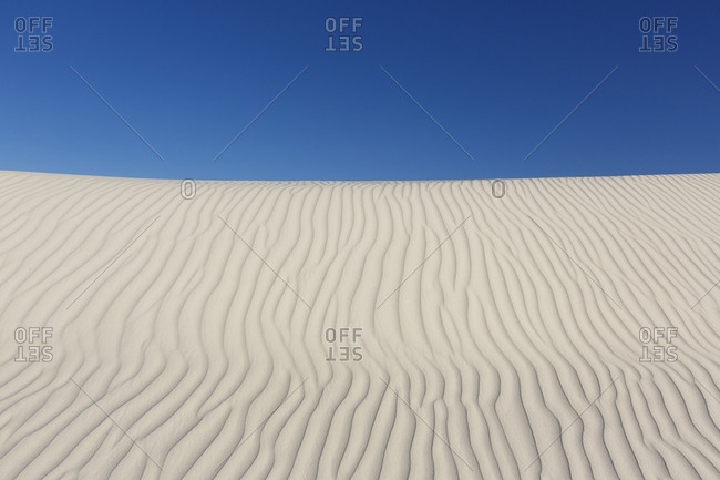 Detail of dunes in White Sands, New Mexico