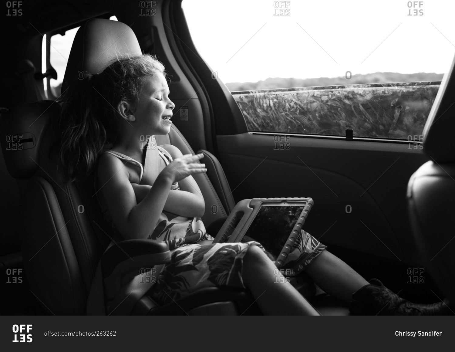 girl singing clipart black and white car