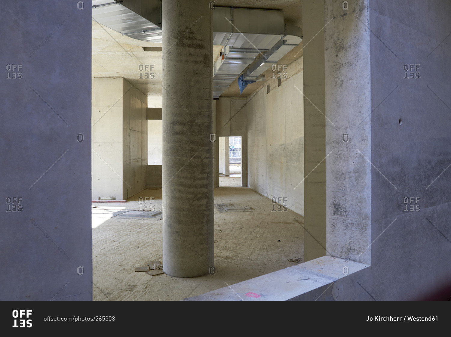 Unfinished building under construction Offset stock photo OFFSET