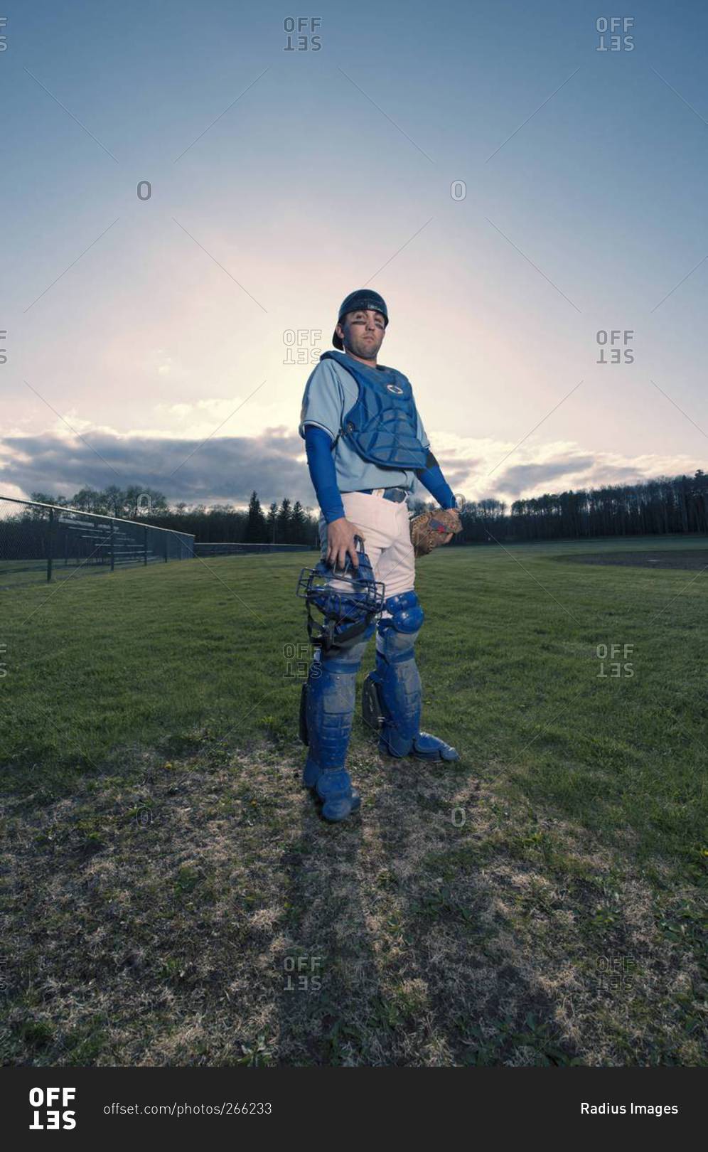 Portrait of Baseball Player, Saskatchewan, Canada