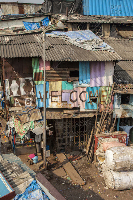 Poverty And Poor Housing At Dharavi In Mumbai India Stock Photo Offset
