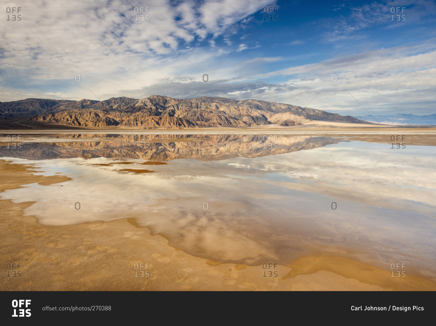 Salt flats and Panamint Mountains, Death Valley National Park, California, United States of America