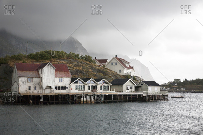 Seaside village in the Lofoten Islands, Norway