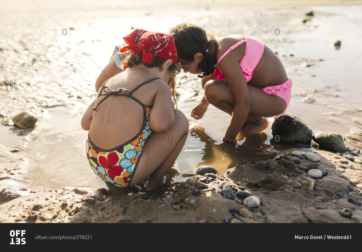 bikini little girls stock photos - OFFSET