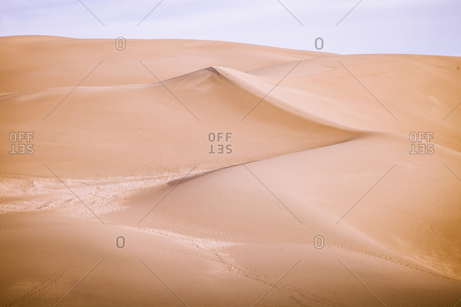 Top of a sand dune at Sand Dunes National Park in Colorado, USA