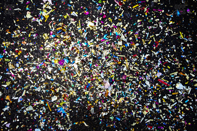 Colorful Background of Paper Confetti Stock Photo - Image of piece