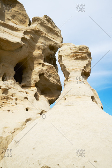 Eroded rock formations