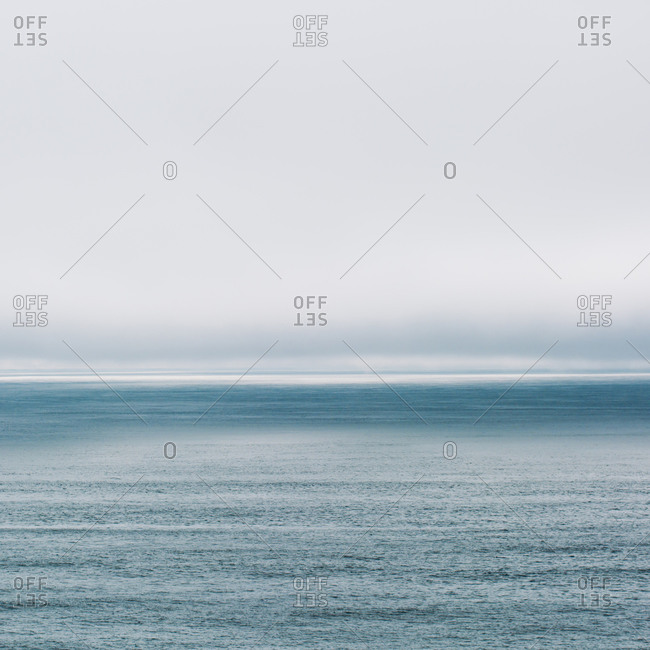 Calm sea extending out to horizon