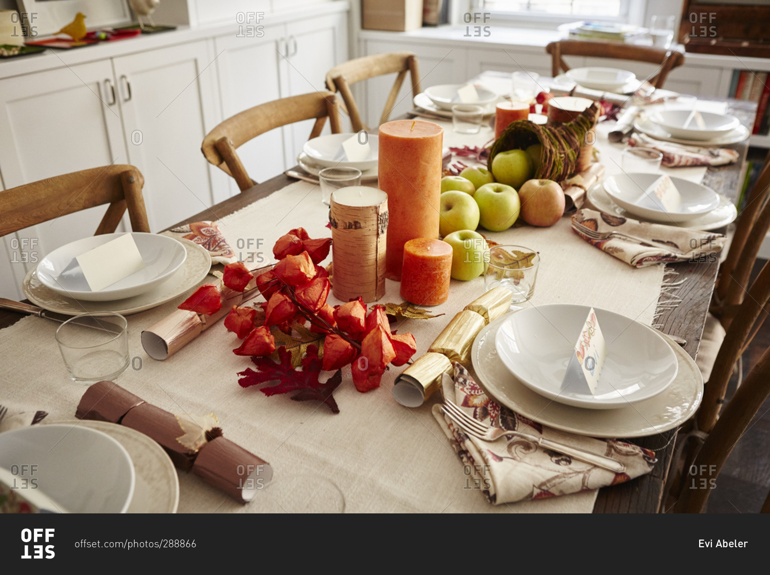 Thanksgiving table place setting