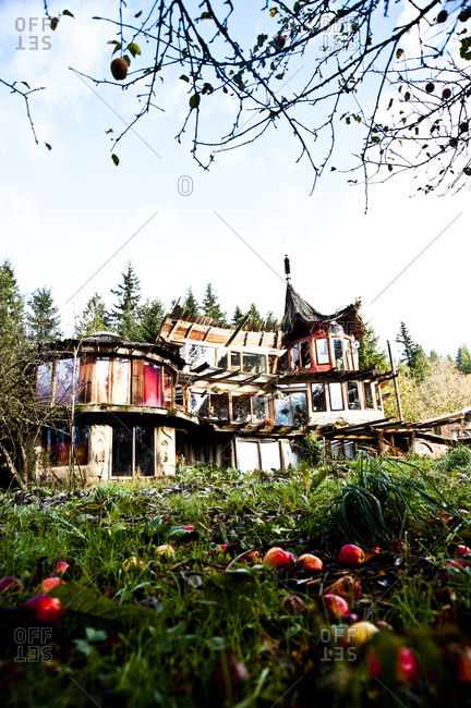 Sedro-Woolley, Washington - November 16, 2012: SunRay Kelley's house, called Garden House