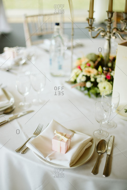 Wedding Favors Table Stock Photos Offset