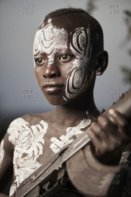 real tribal body paint