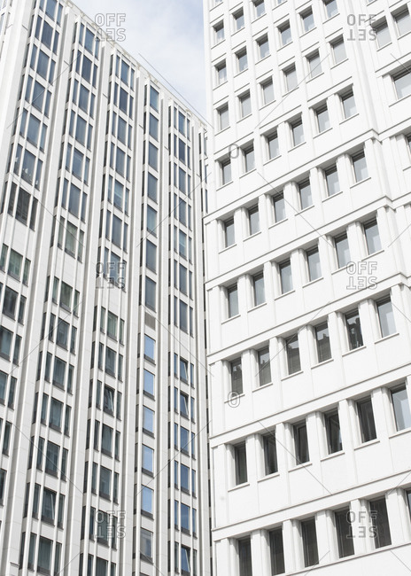 Tall buildings with many windows