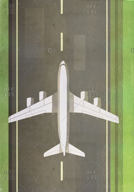 airport runway illustration