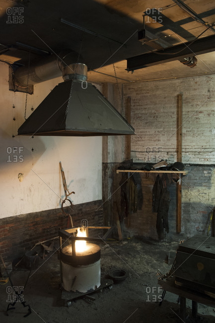 A kiln in a foundry