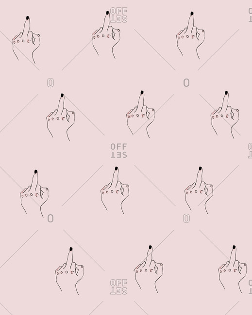 Middle Finger Drawing' Sticker | Spreadshirt