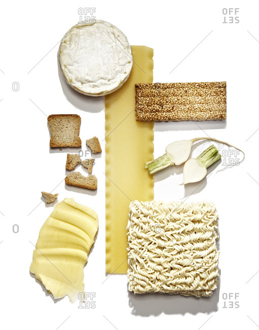 Various dry and spread foods