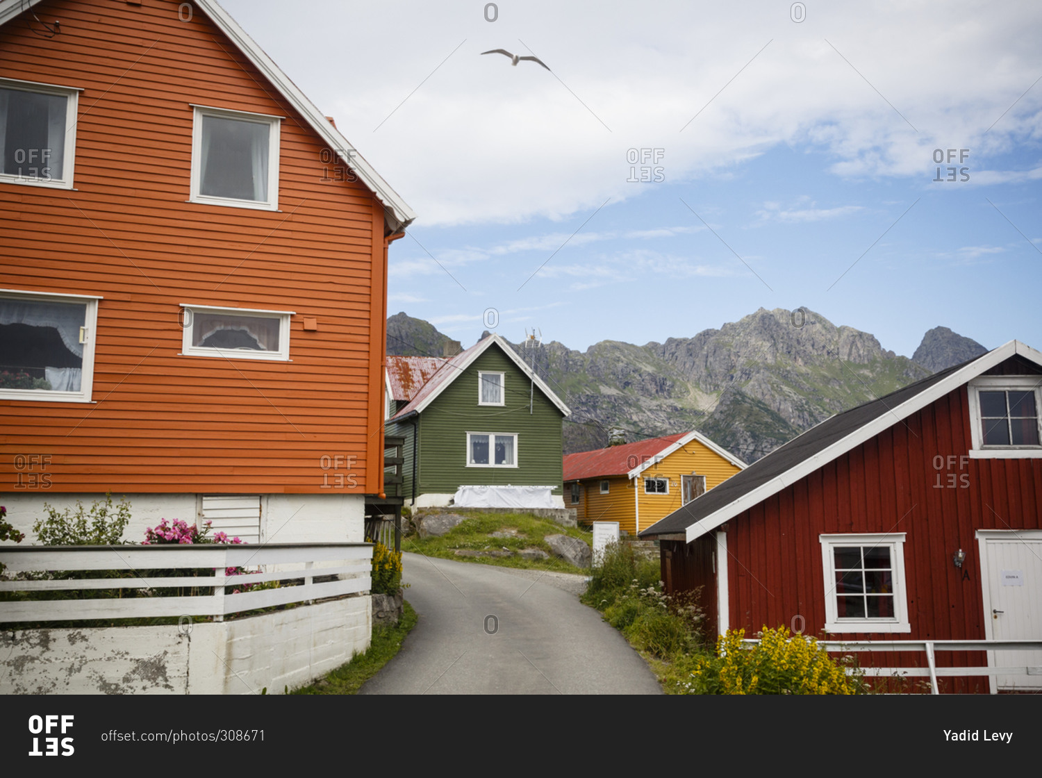 Colorful houses, Henningsvaer village, Lofoten Islands, Norway