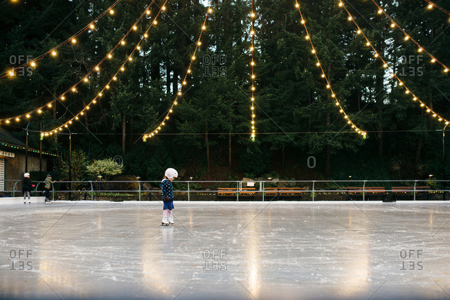 outdoor ice skating photography