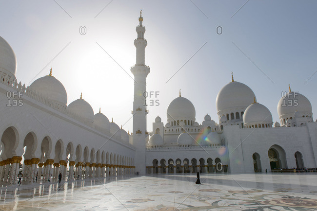 Abu Dhabi, United Arab Emirates - February 10, 2015: Sheikh Zayed Grand Mosque