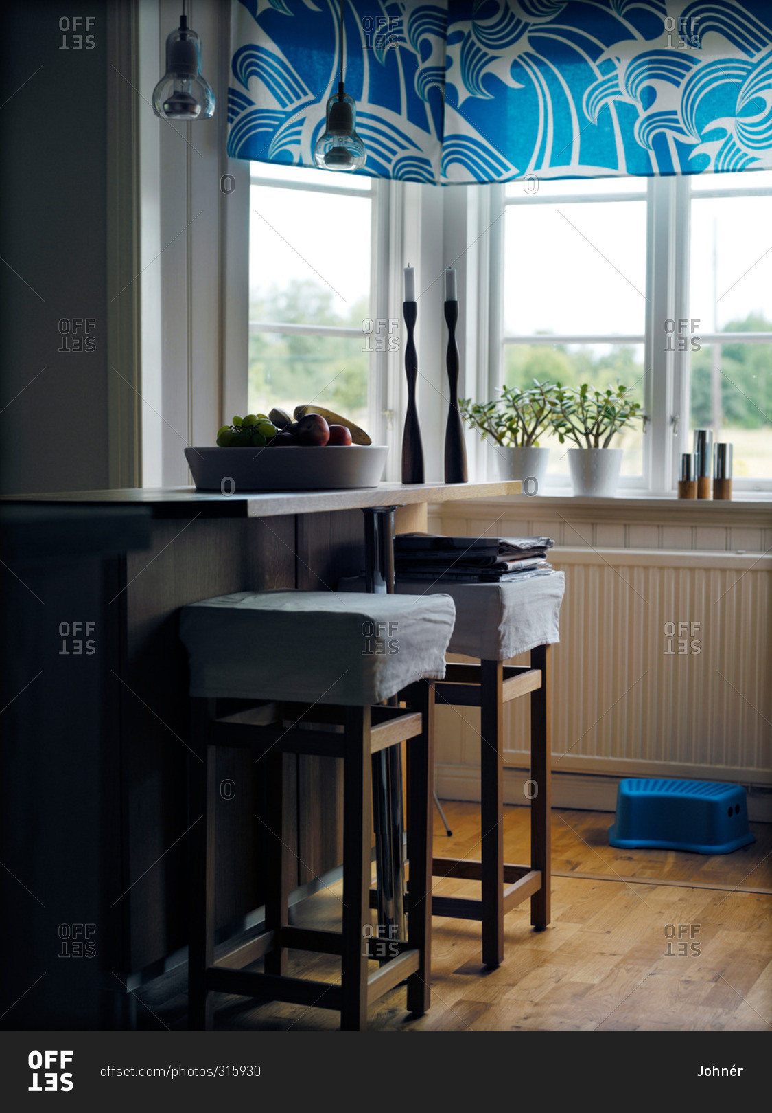 Interior of a domestic kitchen, Sweden