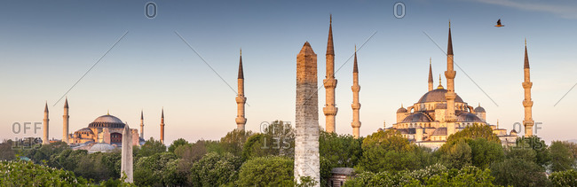 Haghia Sophia and Sultan Ahmed Mosque in Istanbul, Turkey
