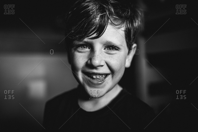 Portrait of a smiling little boy