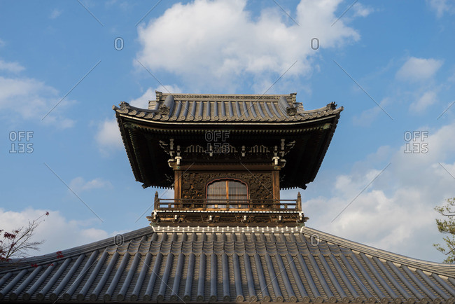 A pagoda top in Kyoto, Japan