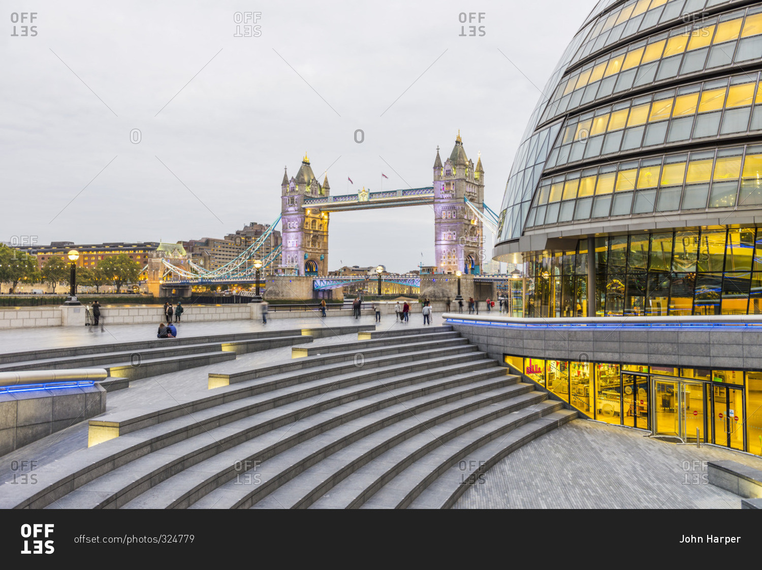 View of the Tower bridge, London, United Kingdom