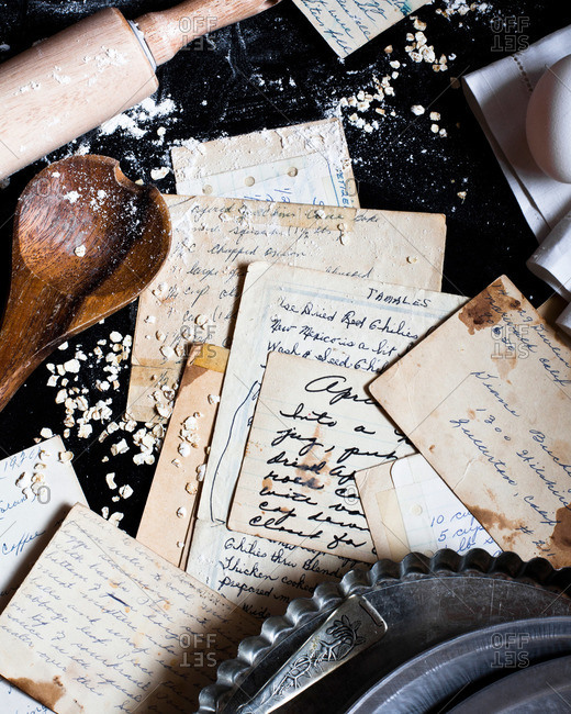 Recipes among baking items