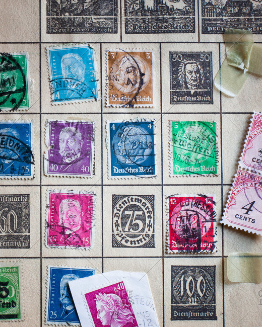Collection of postage stamps