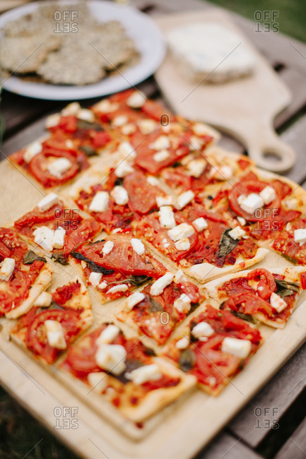 Pizzas At A Wedding Reception Stock Photo Offset