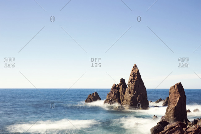 Sharp Rocks In Sea Stock Photo, Picture and Royalty Free Image. Image  13951180.